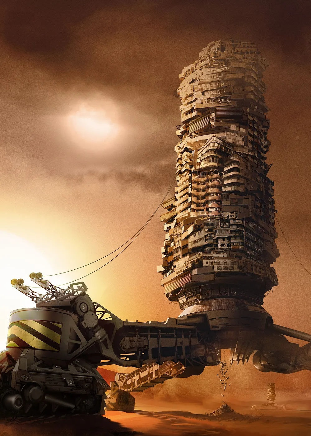 Desert Crawler City metal poster artwork