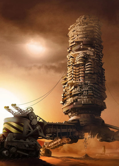 Desert Crawler City metal poster artwork