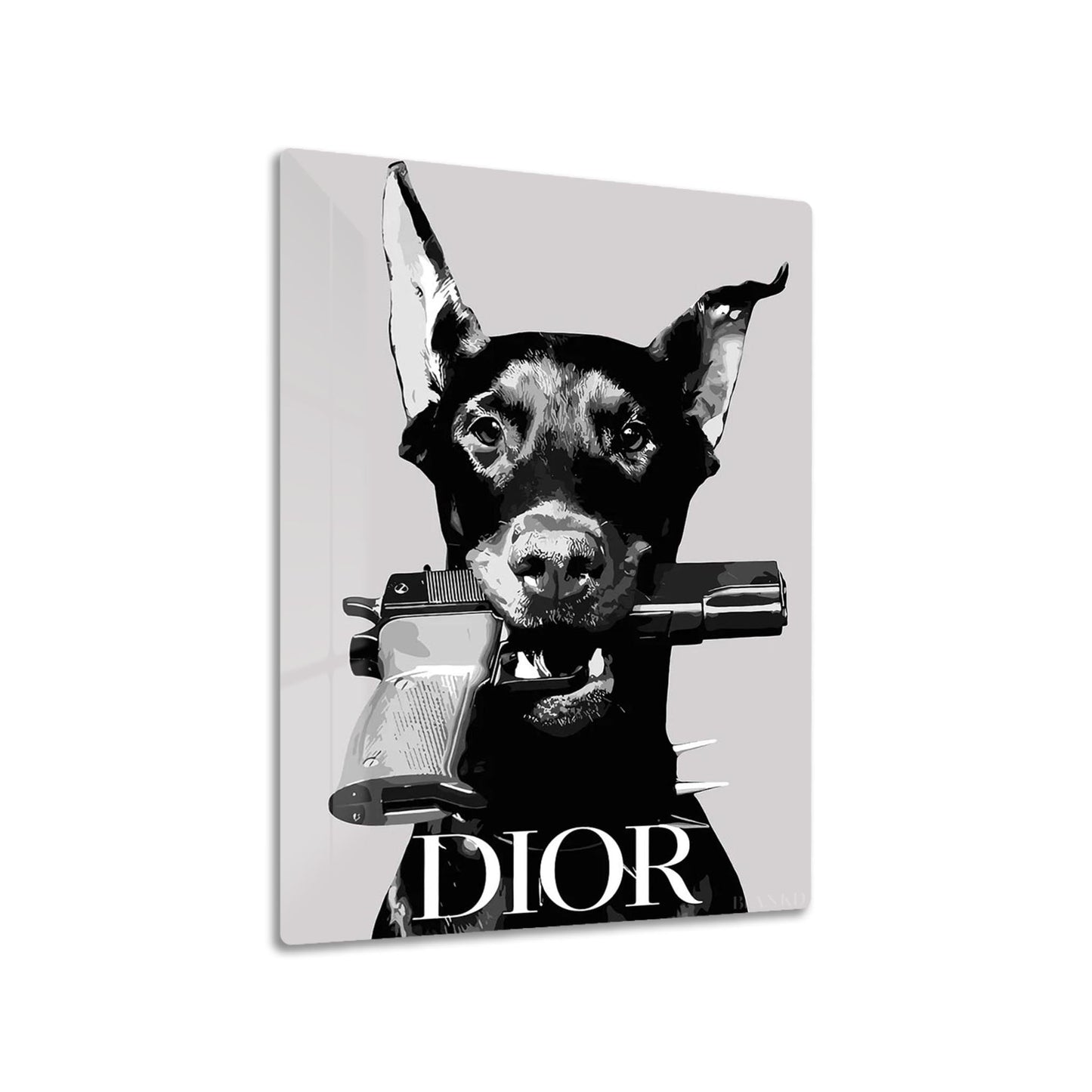 Doberman luxury metal poster