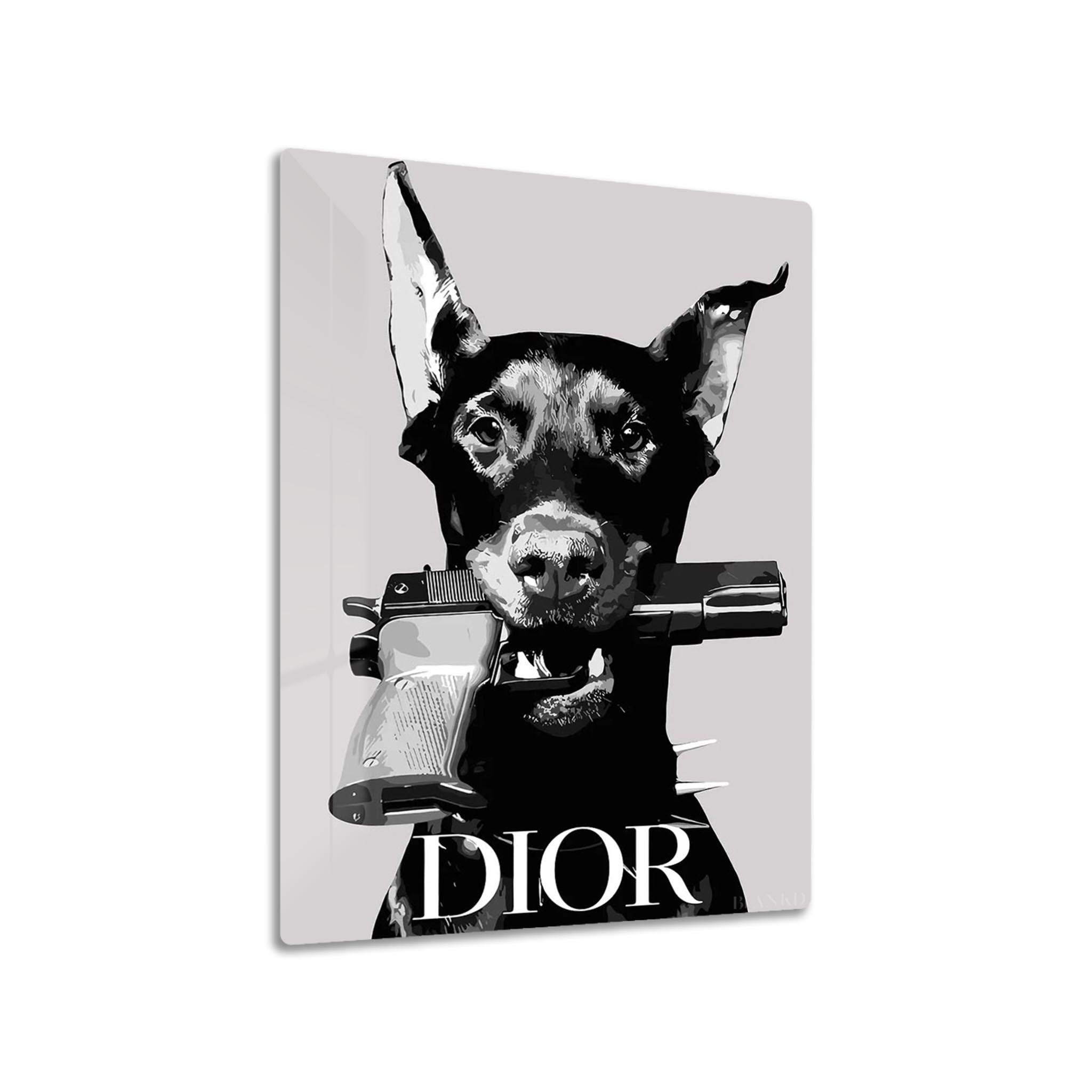 Doberman luxury metal poster