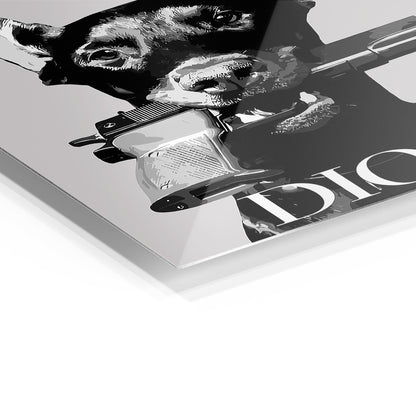 Doberman luxury metal poster