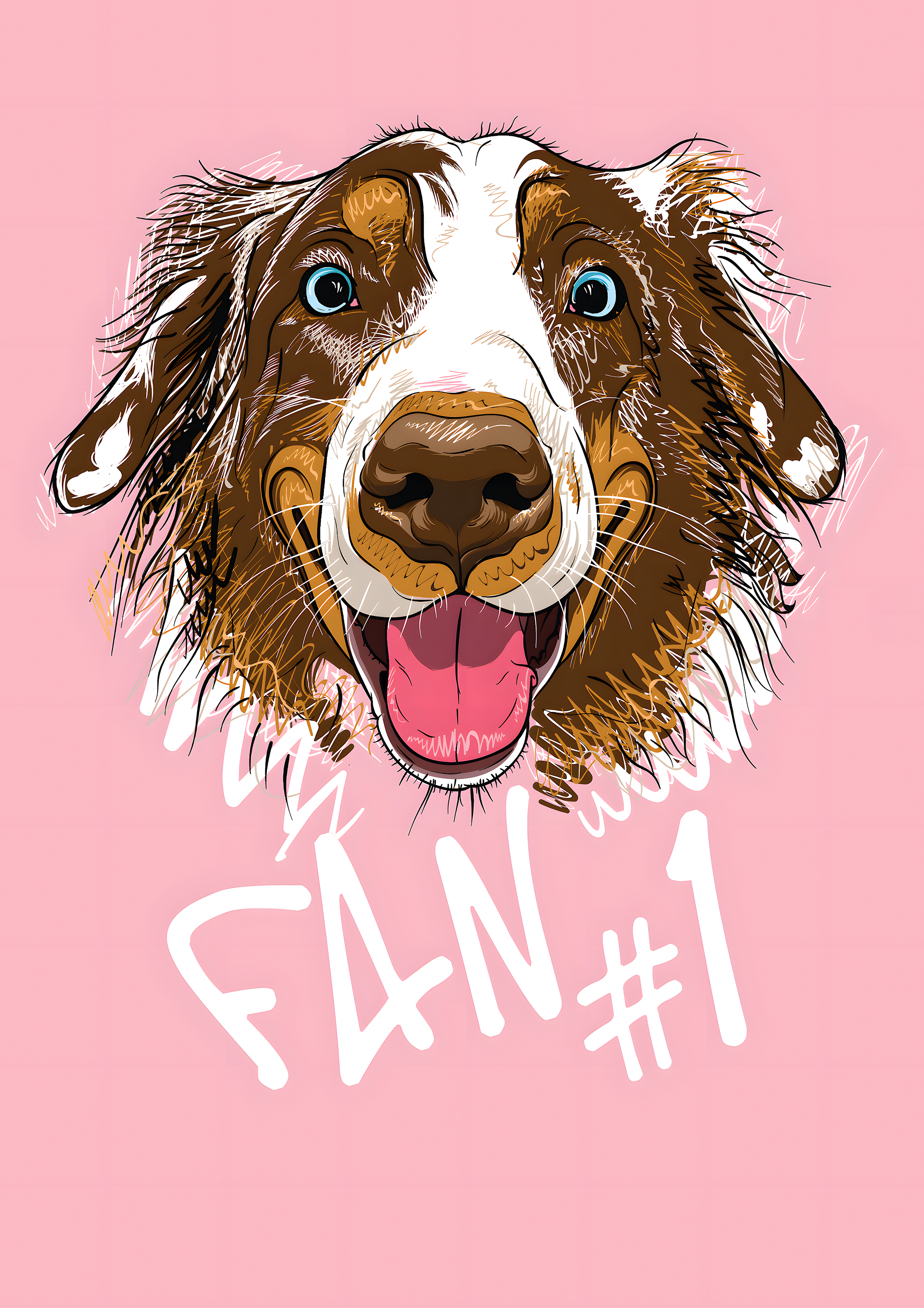 Dog Fan #1 metal poster artwork