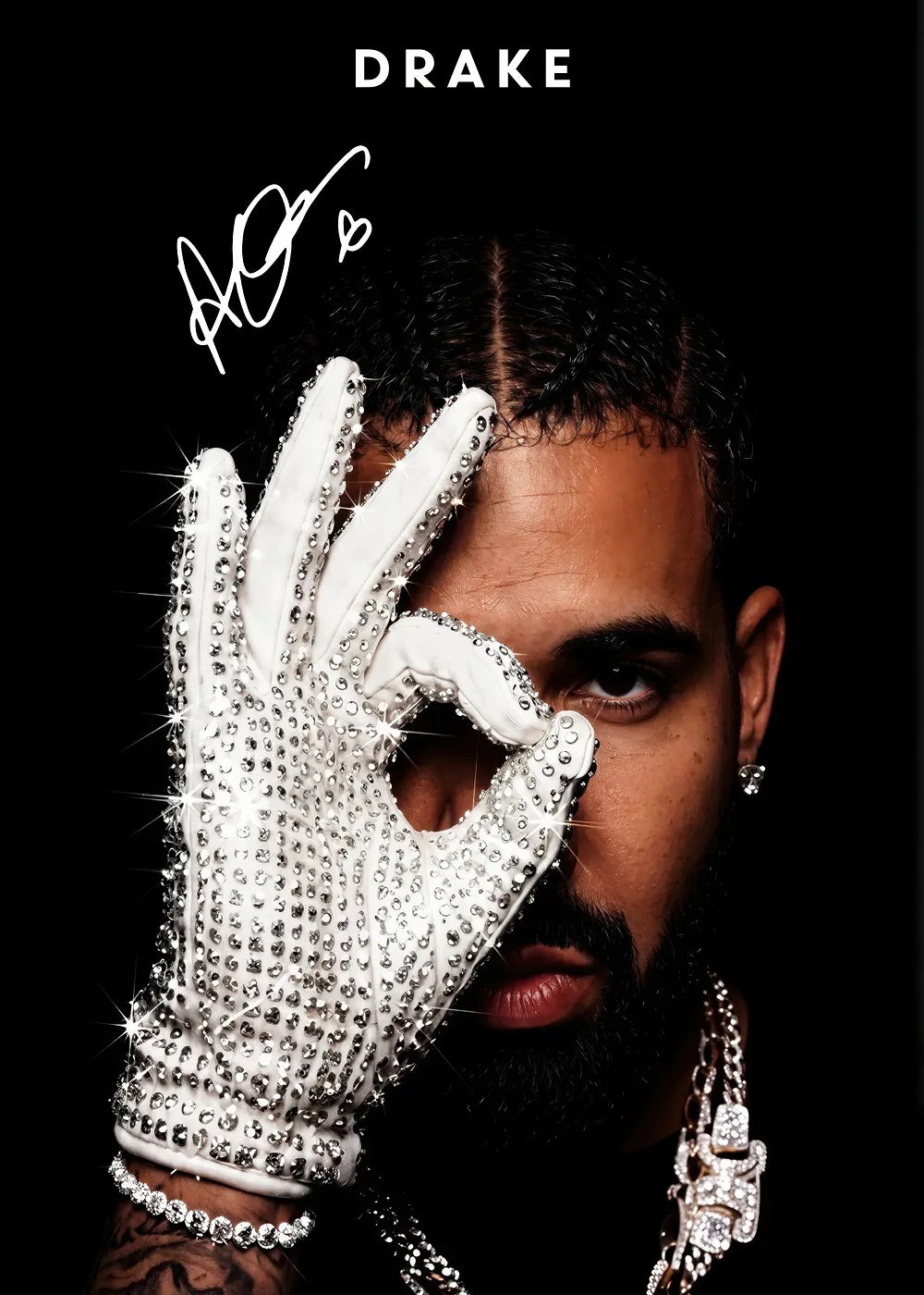 Drake Iceman metal poster artwork