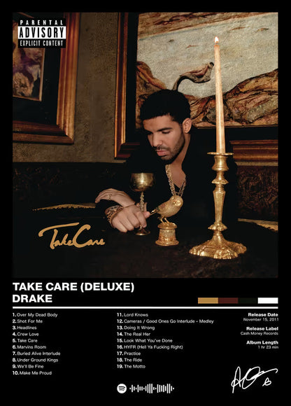 Drake metal poster artwork