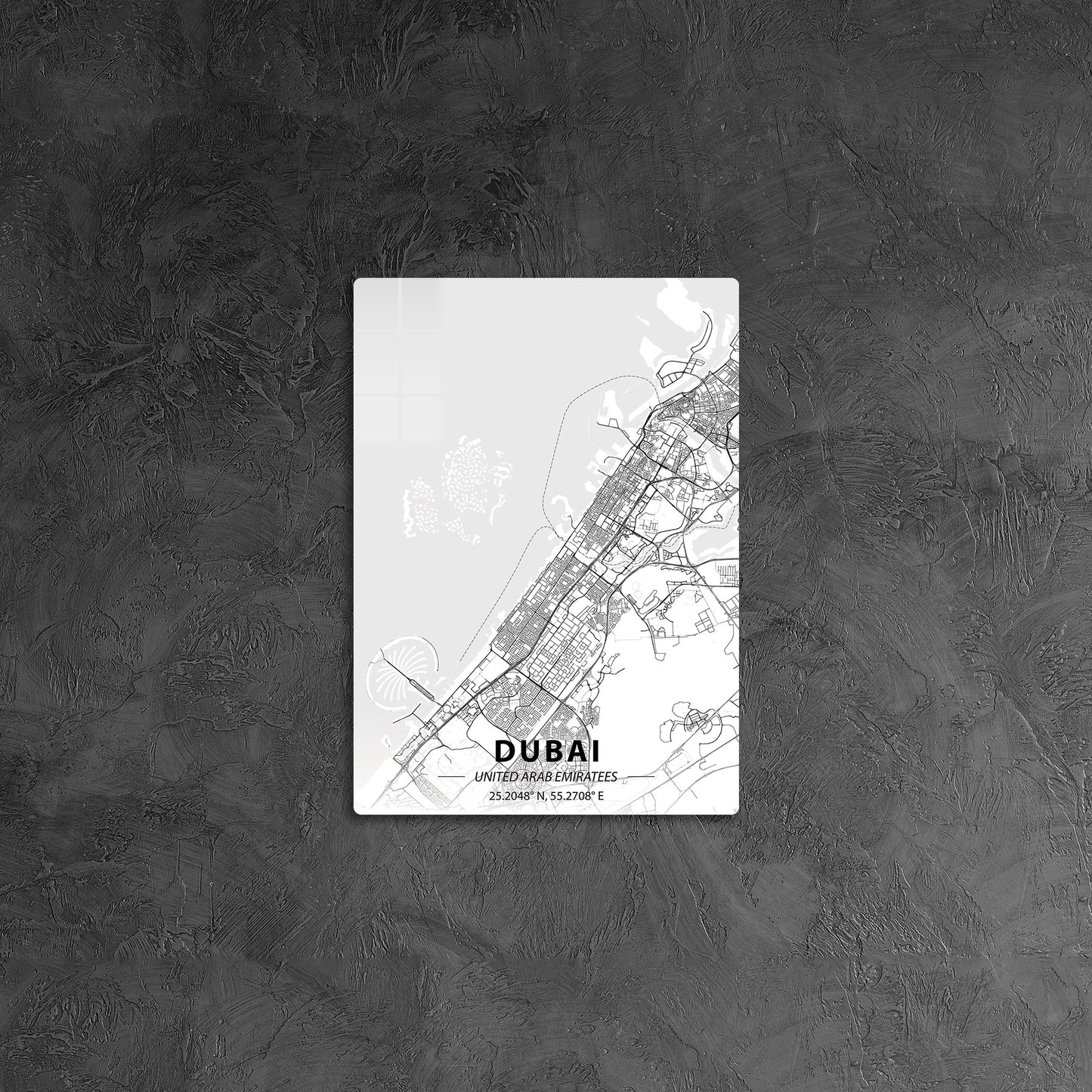 Dubai Minimalist Map