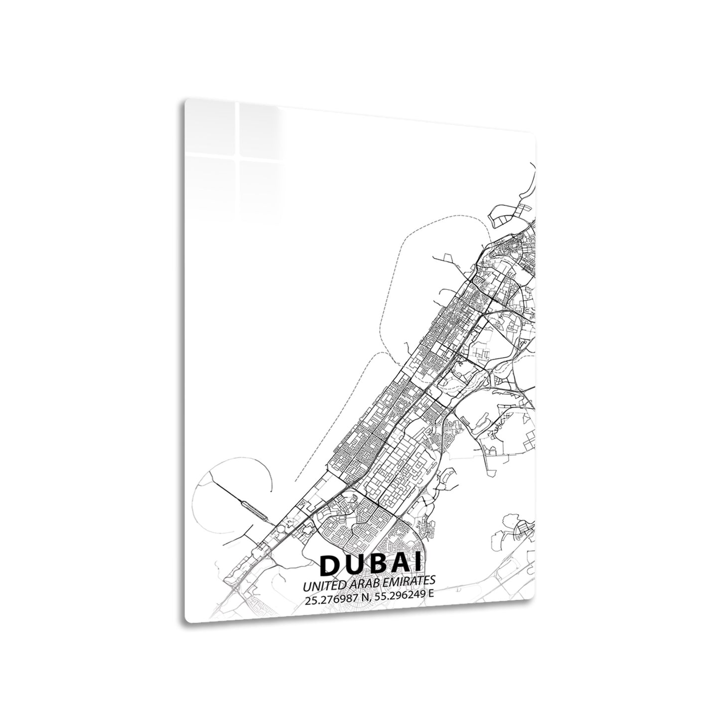 Dubai Minimalist Map