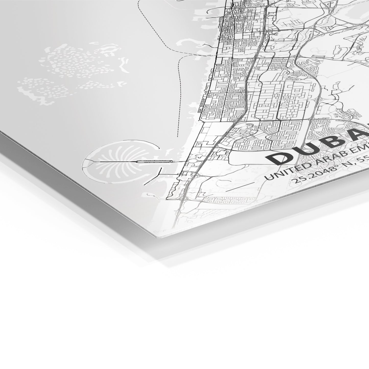 Dubai Minimalist Map