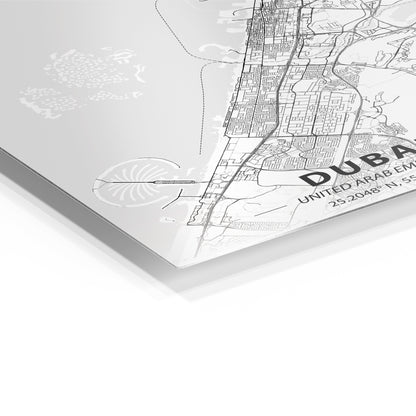 Dubai Minimalist Map