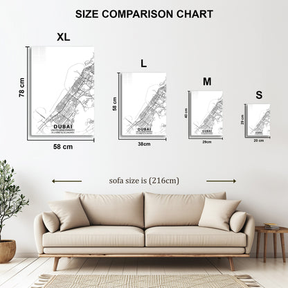 Dubai Minimalist Map
