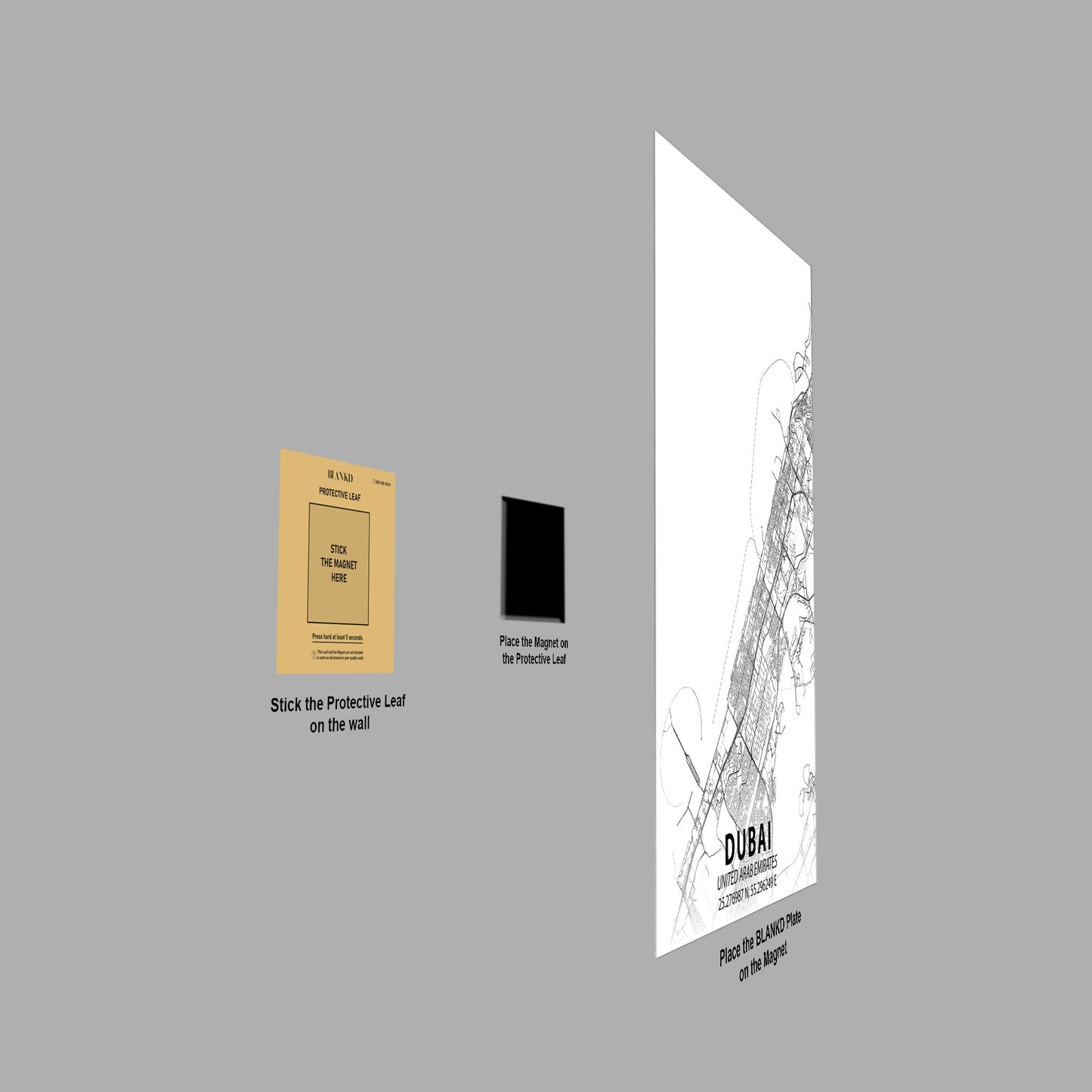 Dubai Minimalist Map