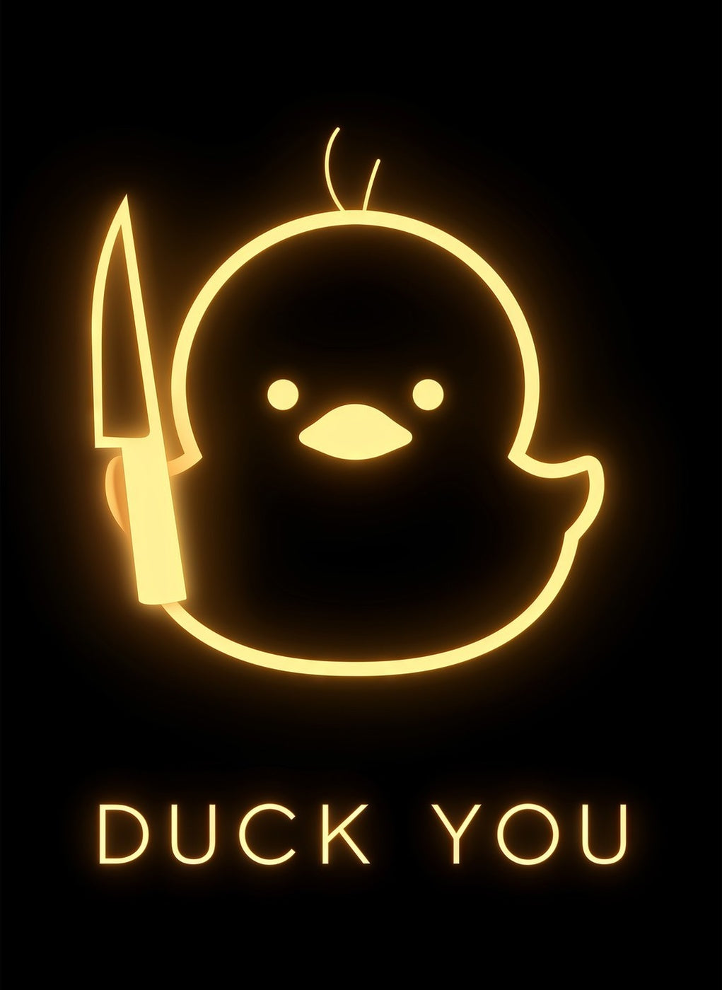 Duck You metal poster artwork