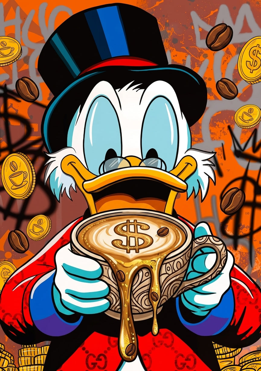 McDuck Coffee metal poster artwork