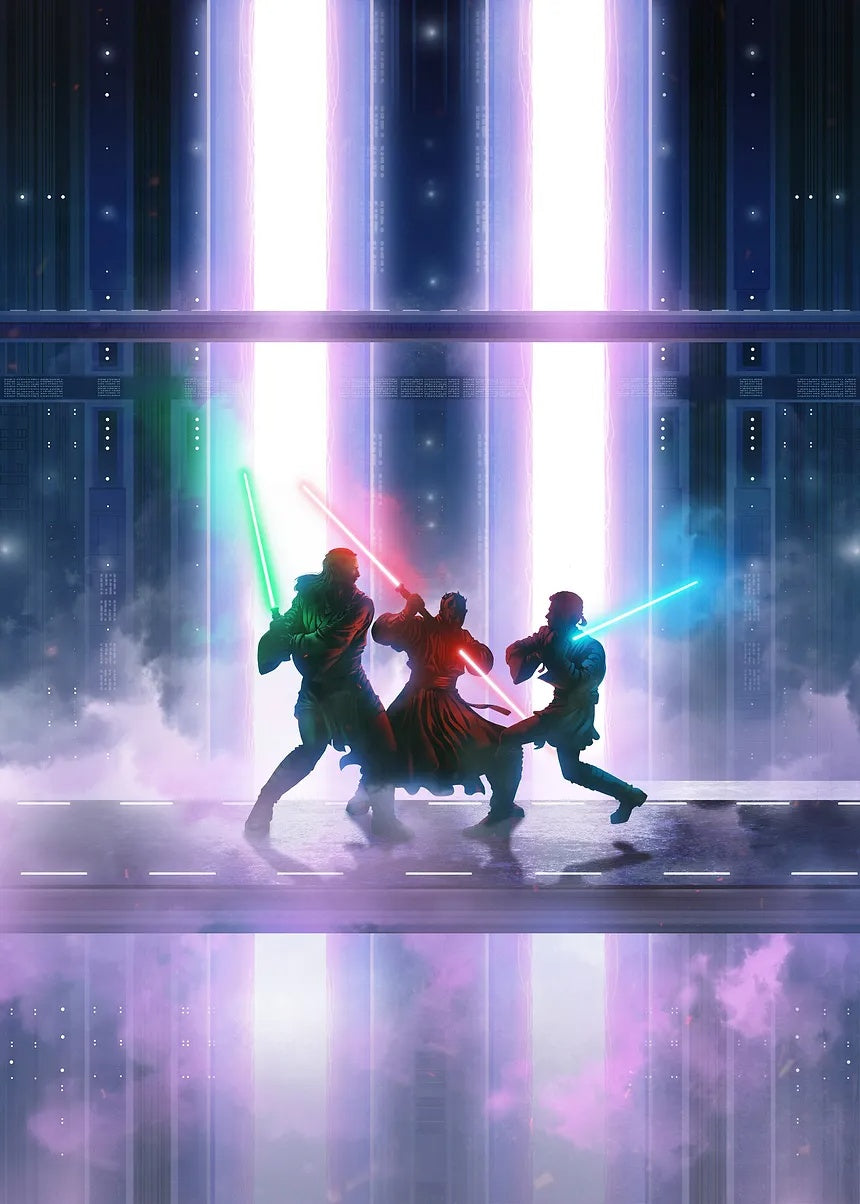 Duel of Fates metal poster artwork