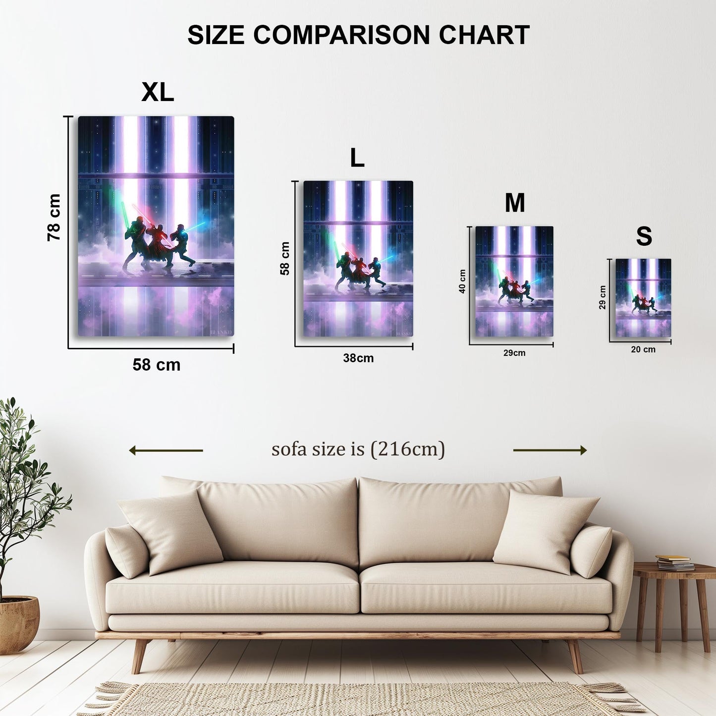 Duel of Fates metal poster