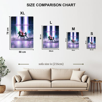 Duel of Fates metal poster