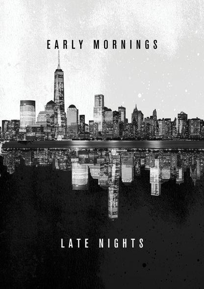 Early Mornings Late Night 2 metal poster artwork