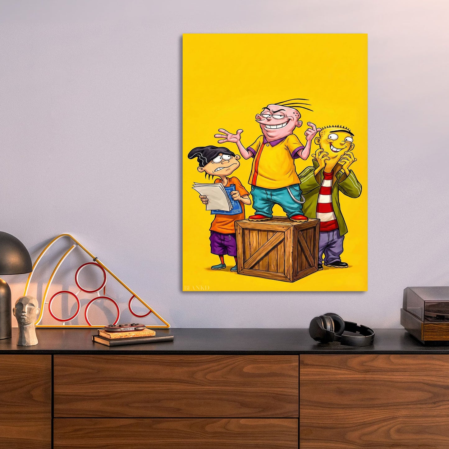 Ed, Edd n Eddy metal poster size comparison