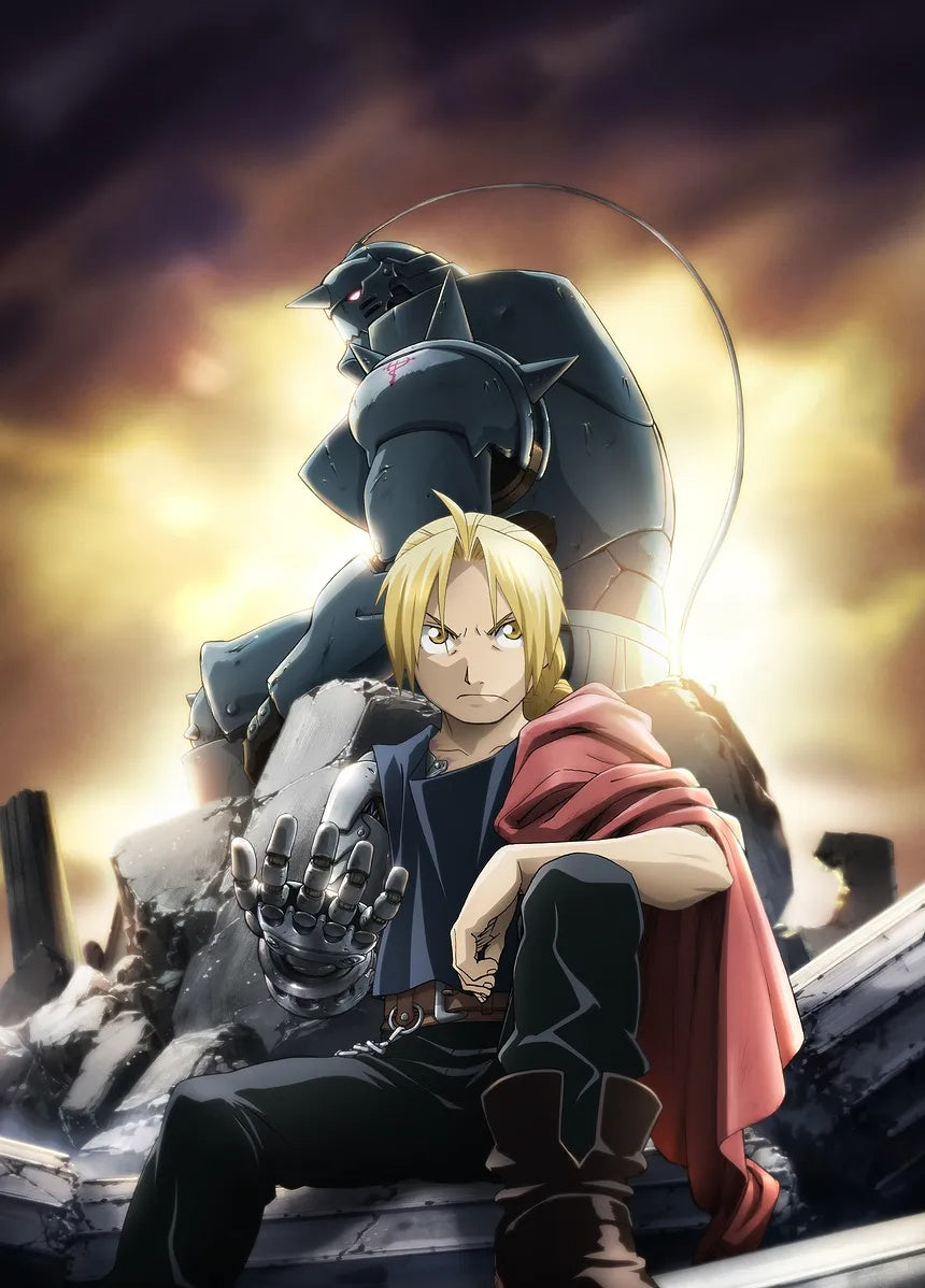 Elric Brothers Alchemical Resolve metal wall art