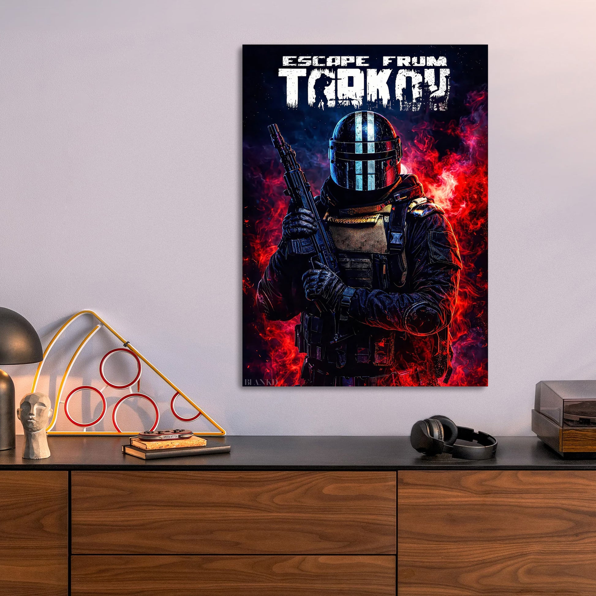 Escape From Tarkov metal poster size comparison