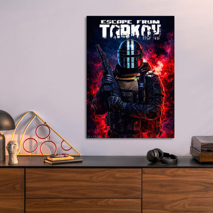 Escape From Tarkov metal poster size comparison