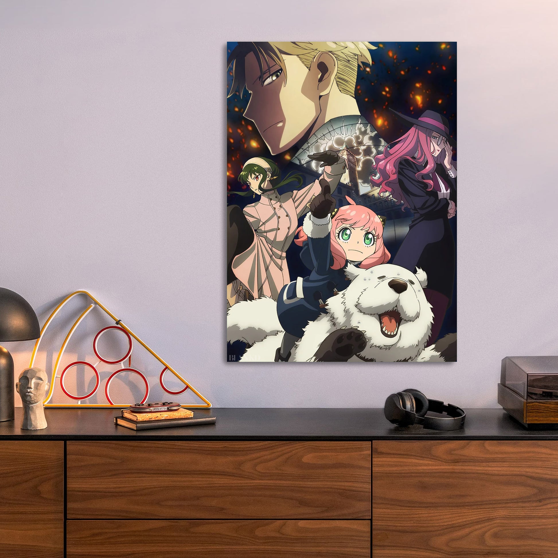 Spy x Family Forgers metal poster size comparison