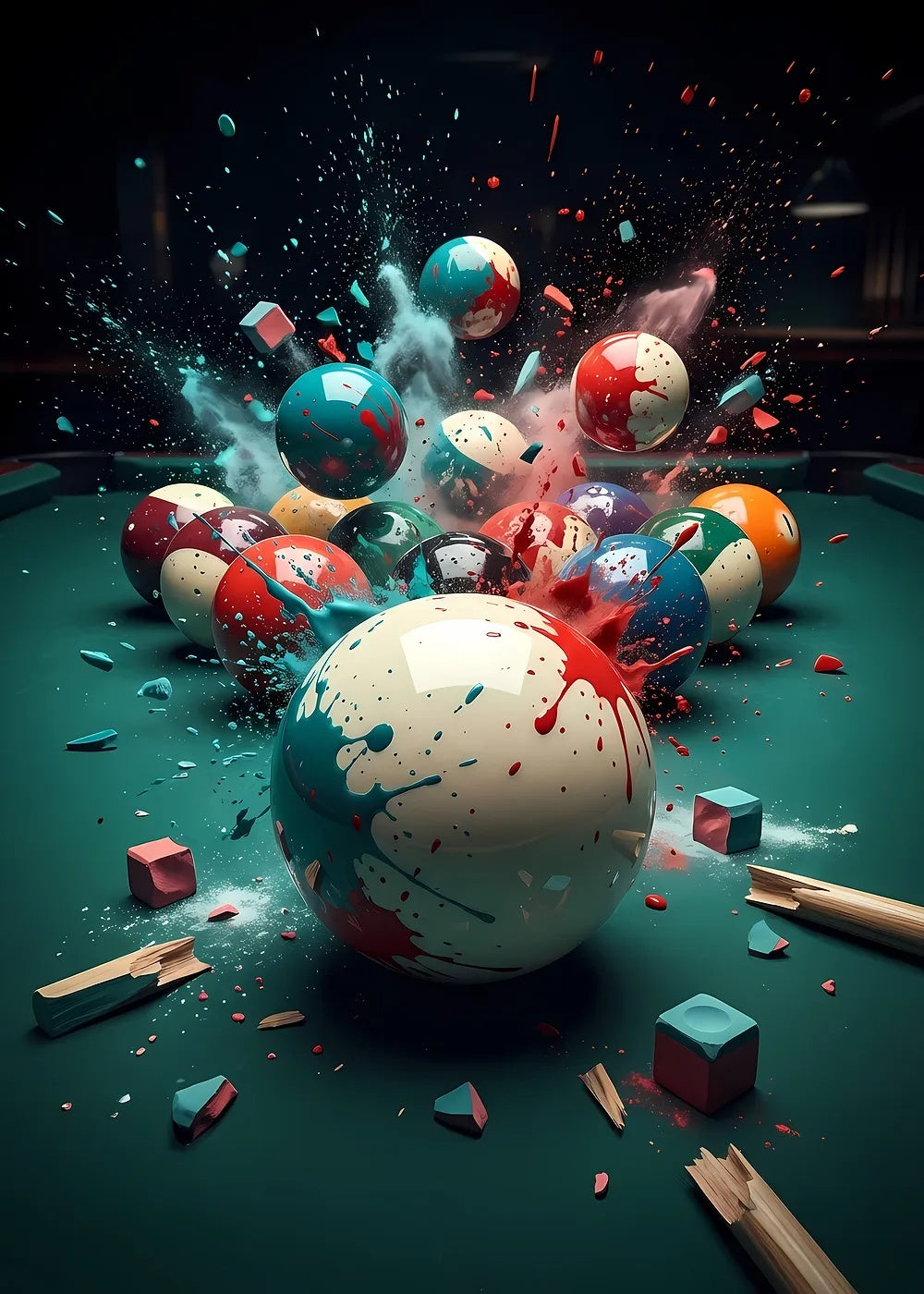 Exploding Break metal poster artwork