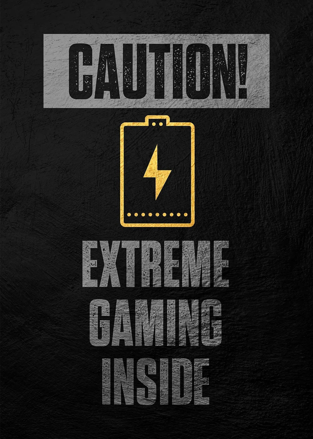 Extreme Gaming metal poster artwork