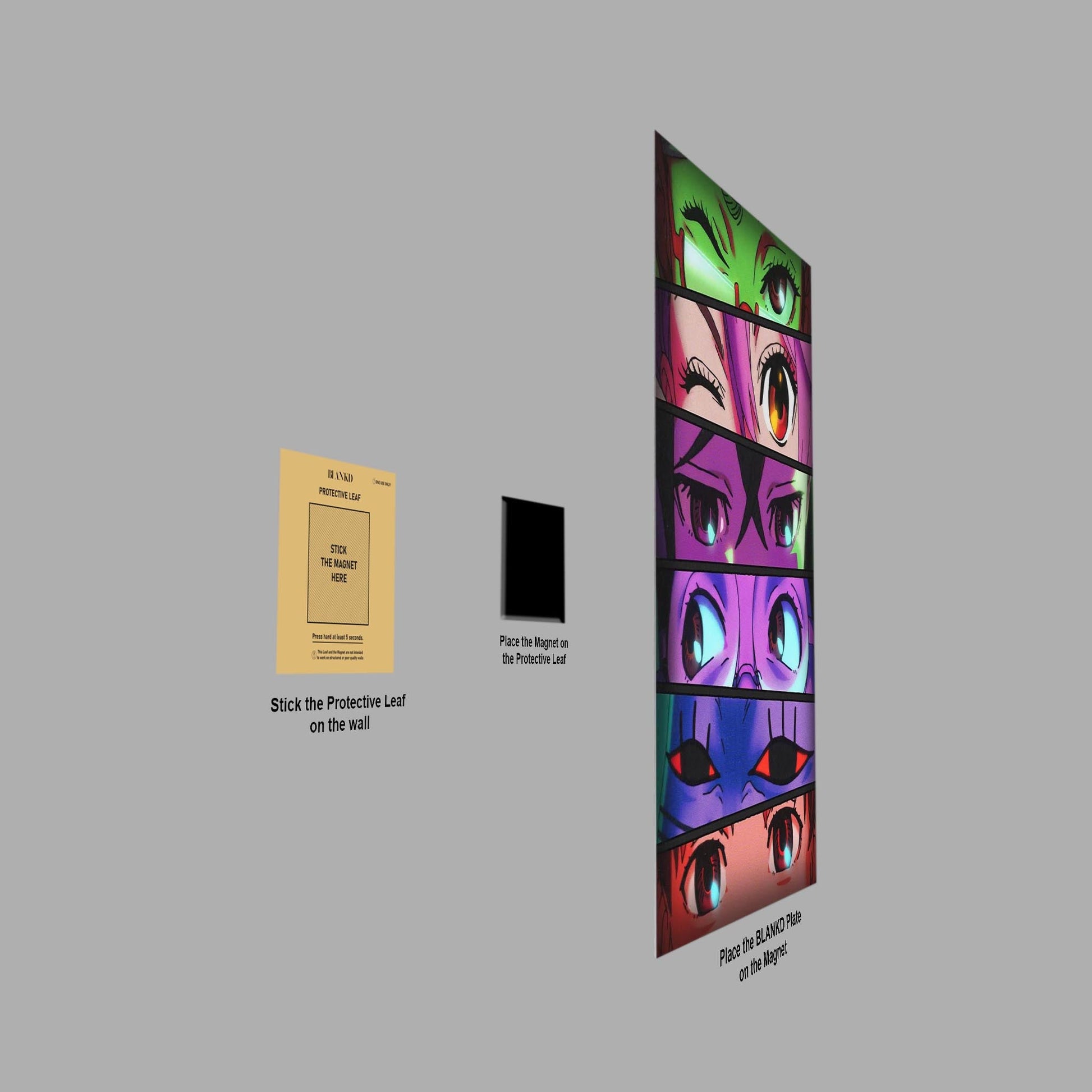 Eye Contact metal poster