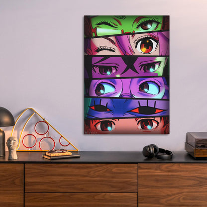 Eye Contact metal poster