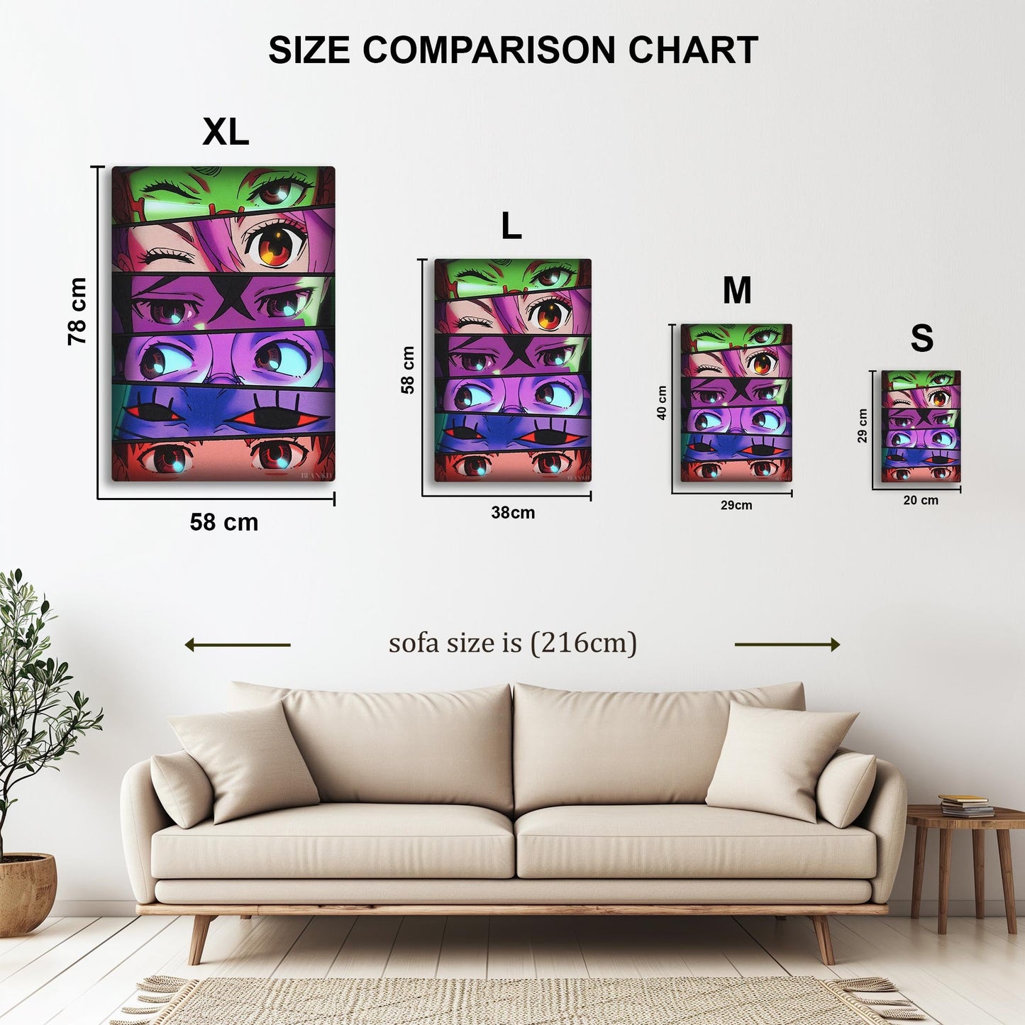 Eye Contact metal poster