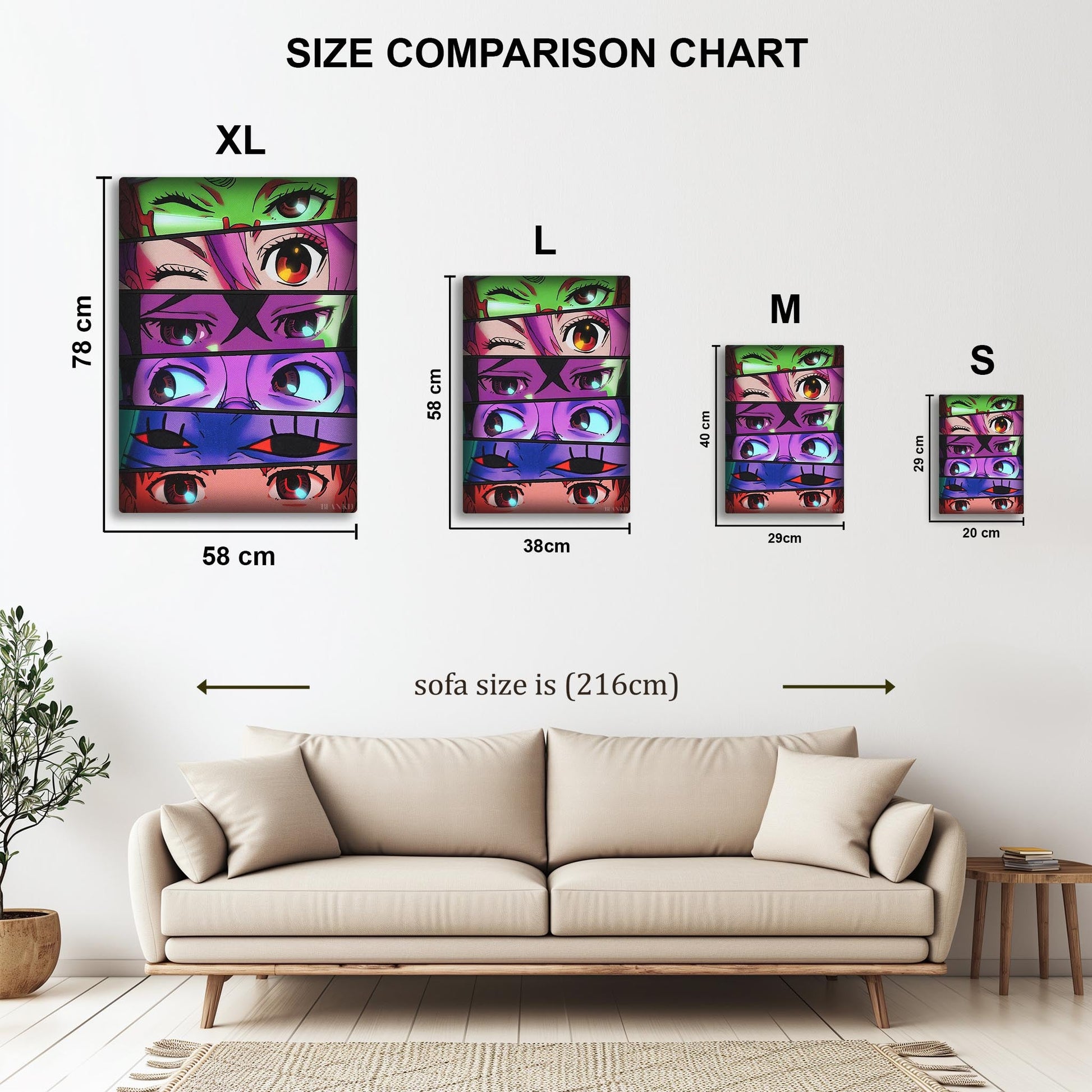 Eye Contact metal poster