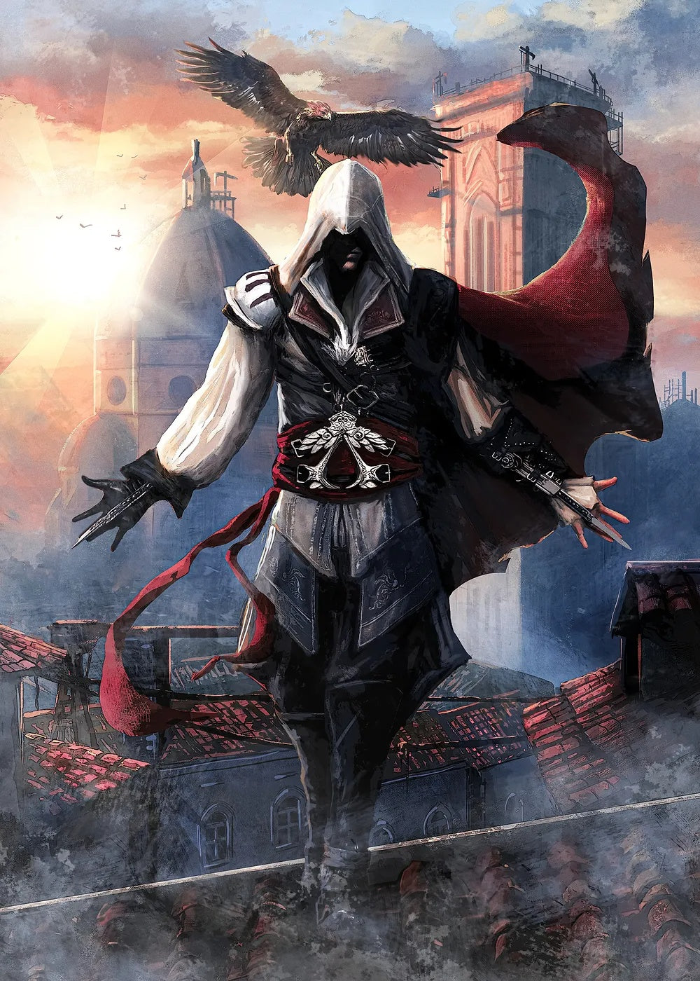 Ezio Auditore metal poster artwork