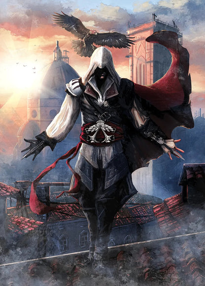 Ezio Auditore metal poster artwork