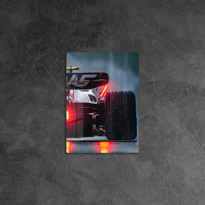 F1 Car in Rain