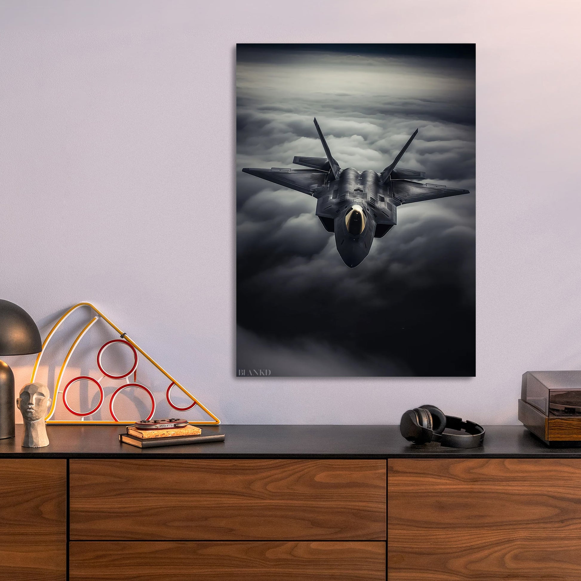 F-22 Raptor metal poster size comparison