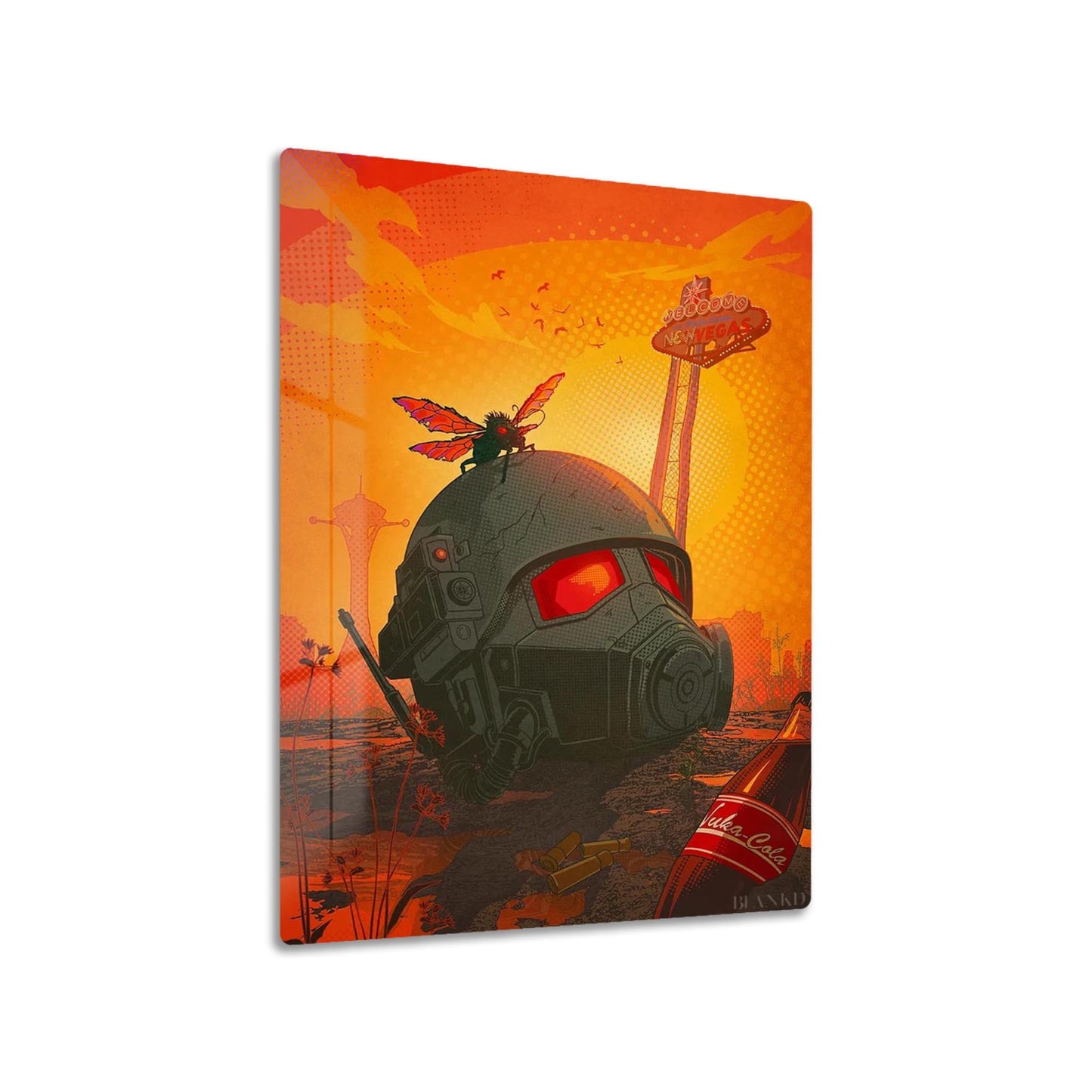 Fallout New Vegas metal poster