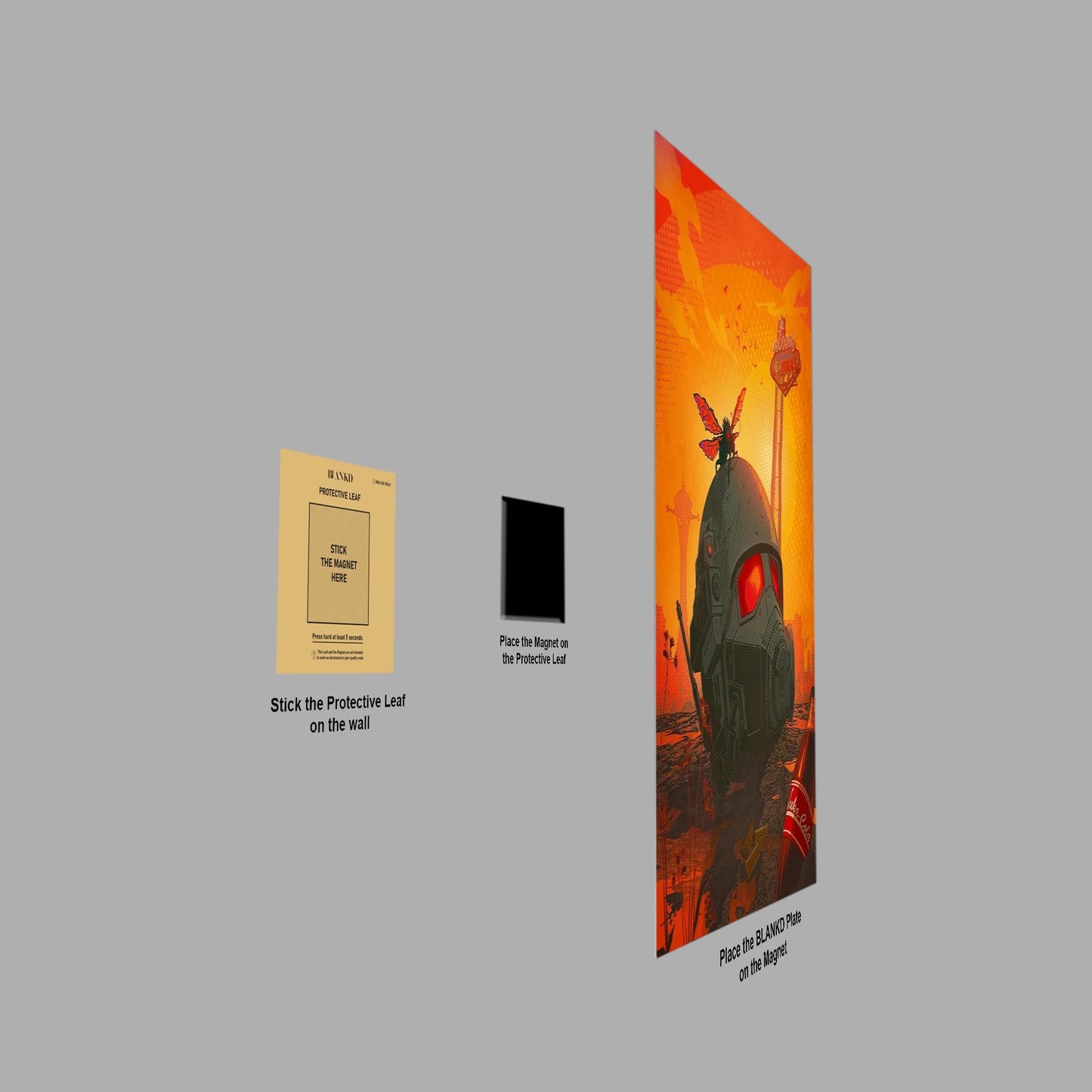 Fallout New Vegas metal poster