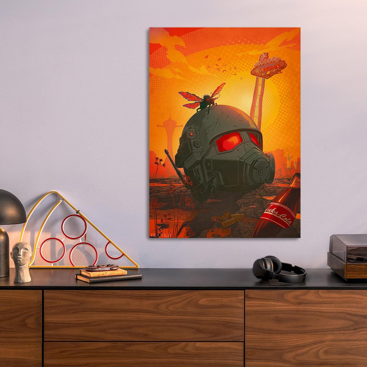 Fallout New Vegas metal poster