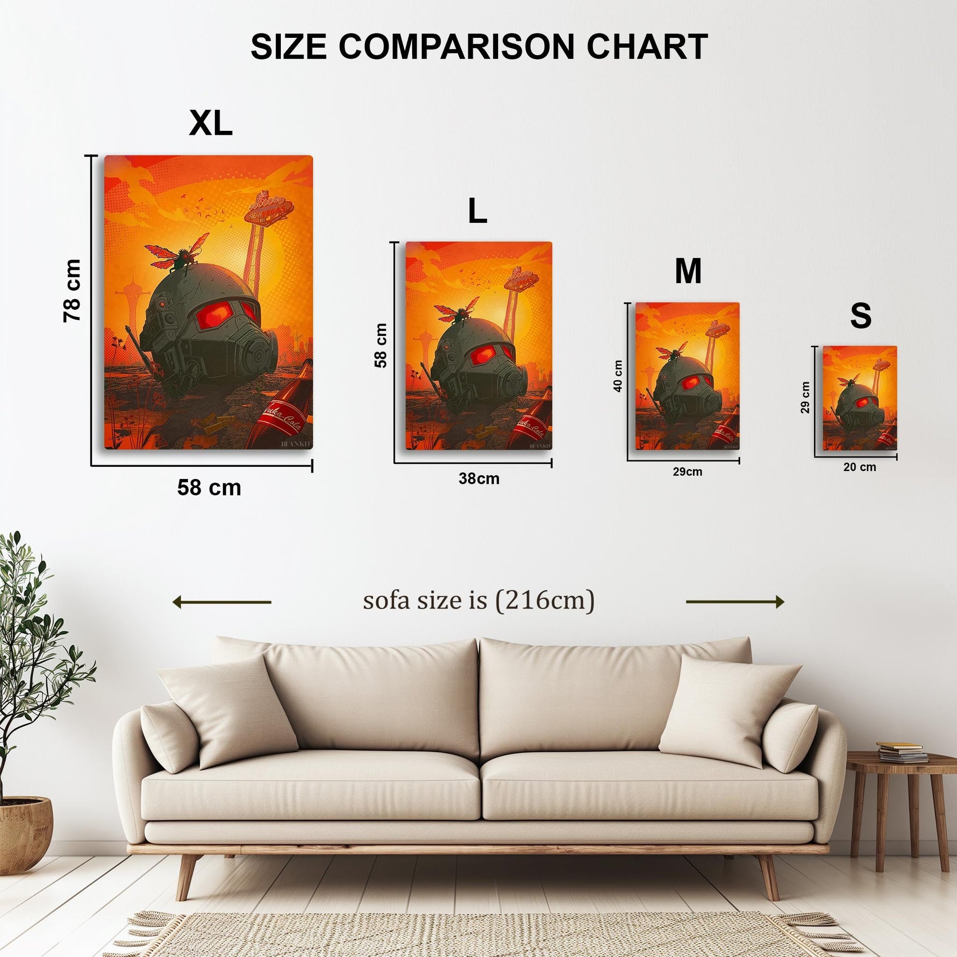 Fallout New Vegas metal poster