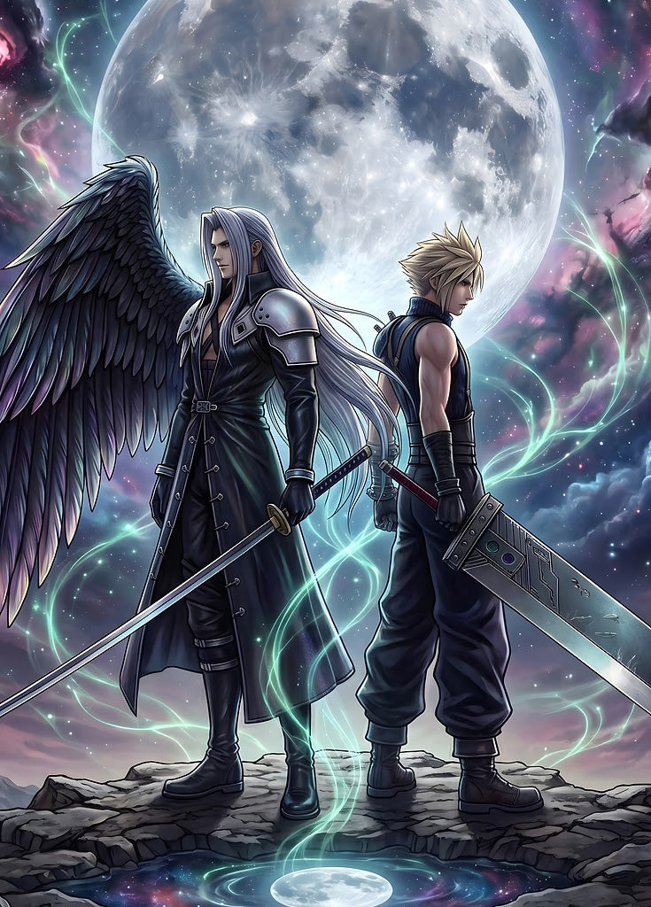 Final Fantasy Cloud metal poster artwork