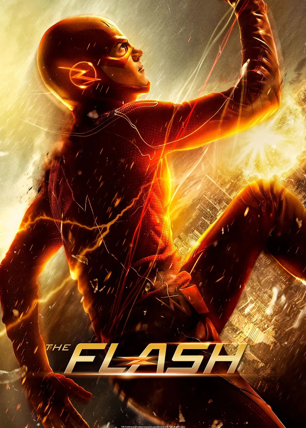 The Flash metal poster artwork