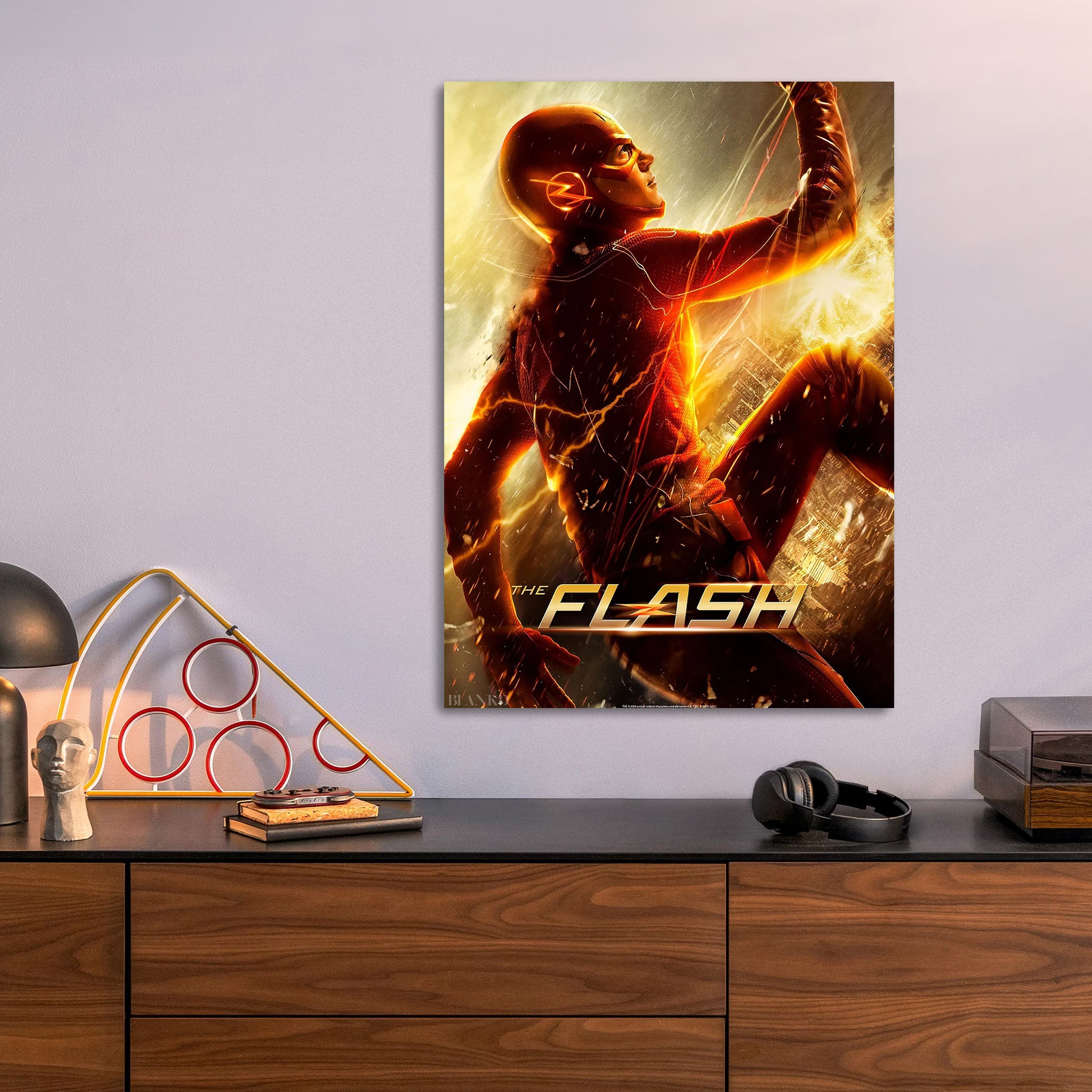 The Flash metal poster size comparison