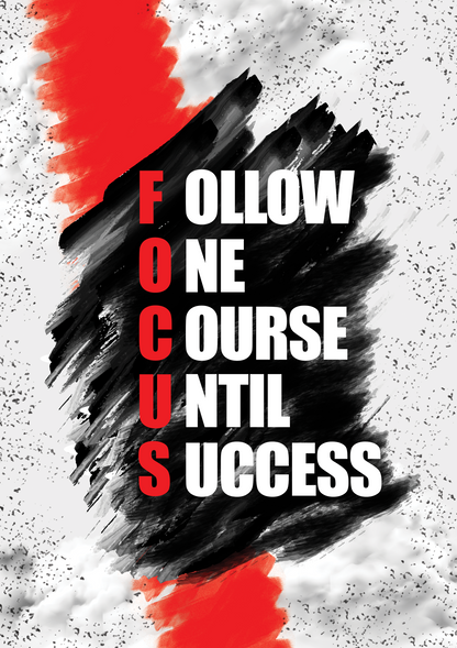 Focus metal poster artwork