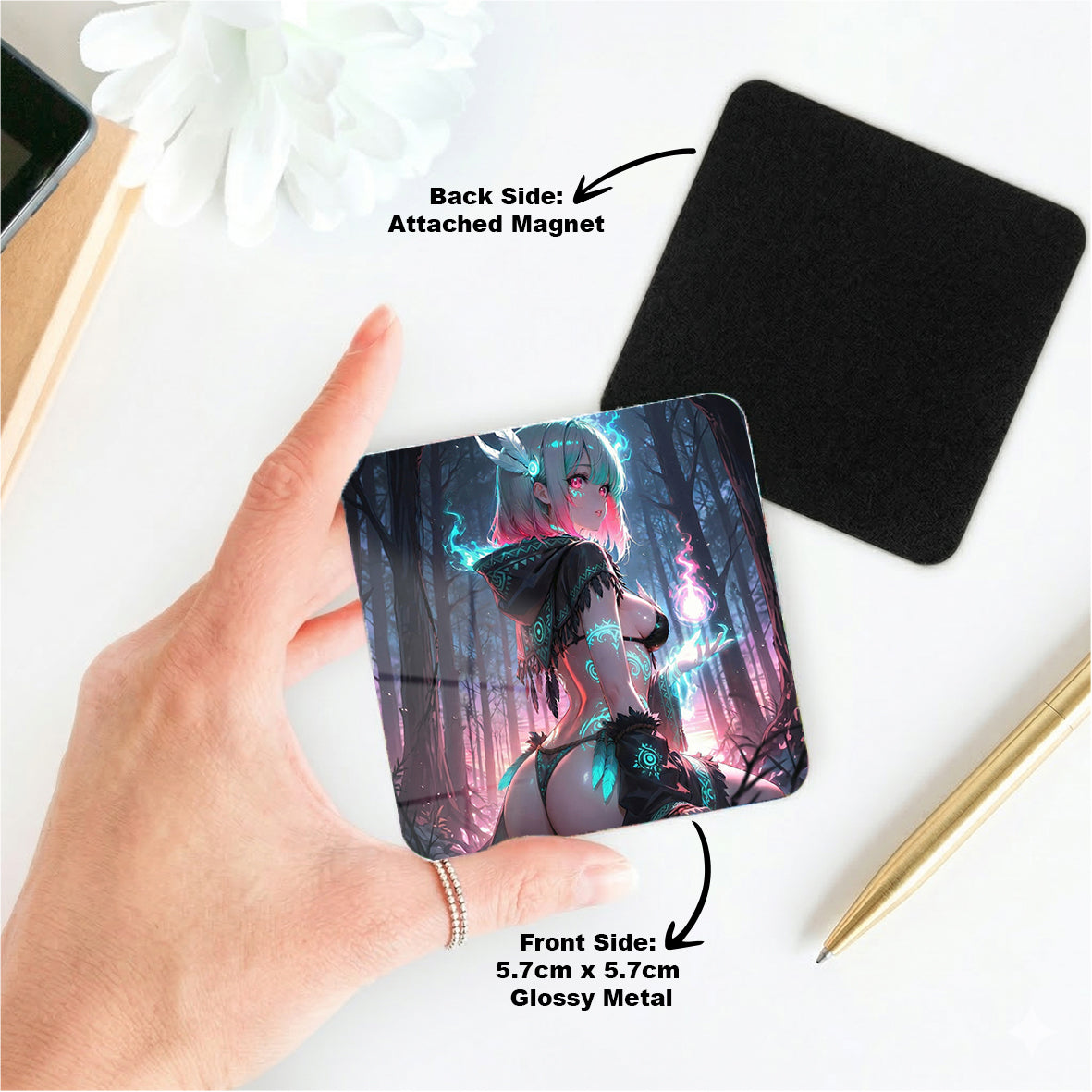 MINI METAL MAGNET ANIME GIRL PACK