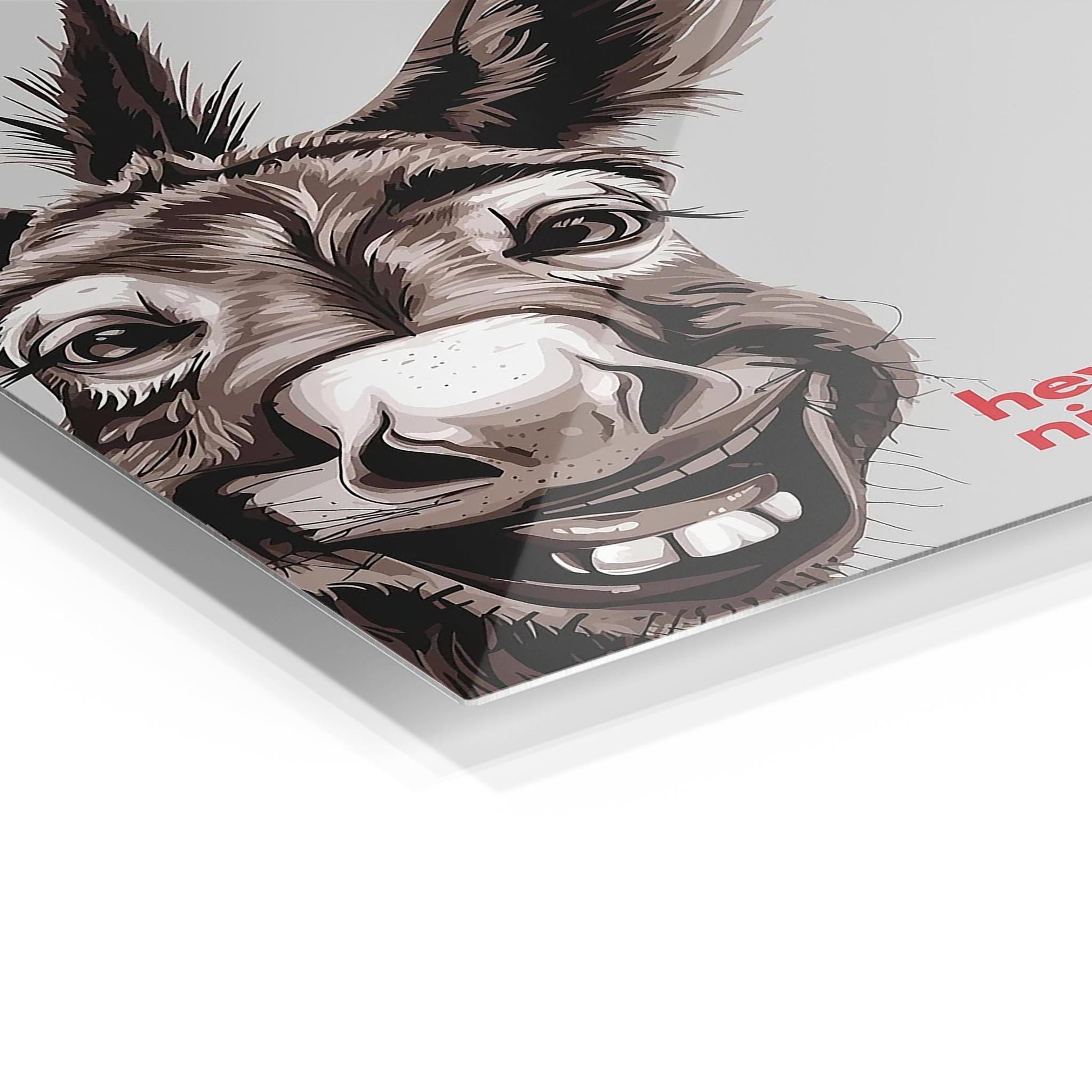 Funny Donkey metal poster