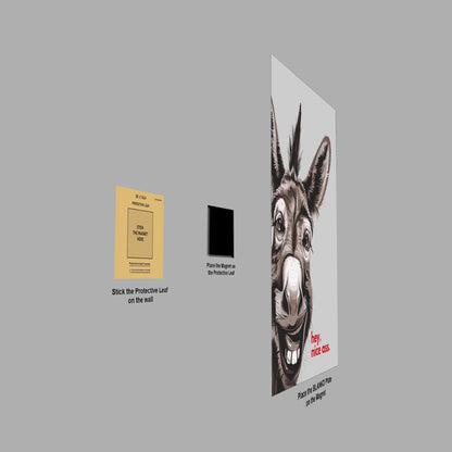 Funny Donkey metal poster