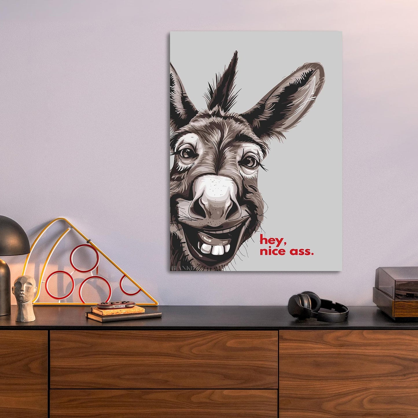 Funny Donkey metal poster