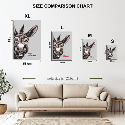 Funny Donkey metal poster