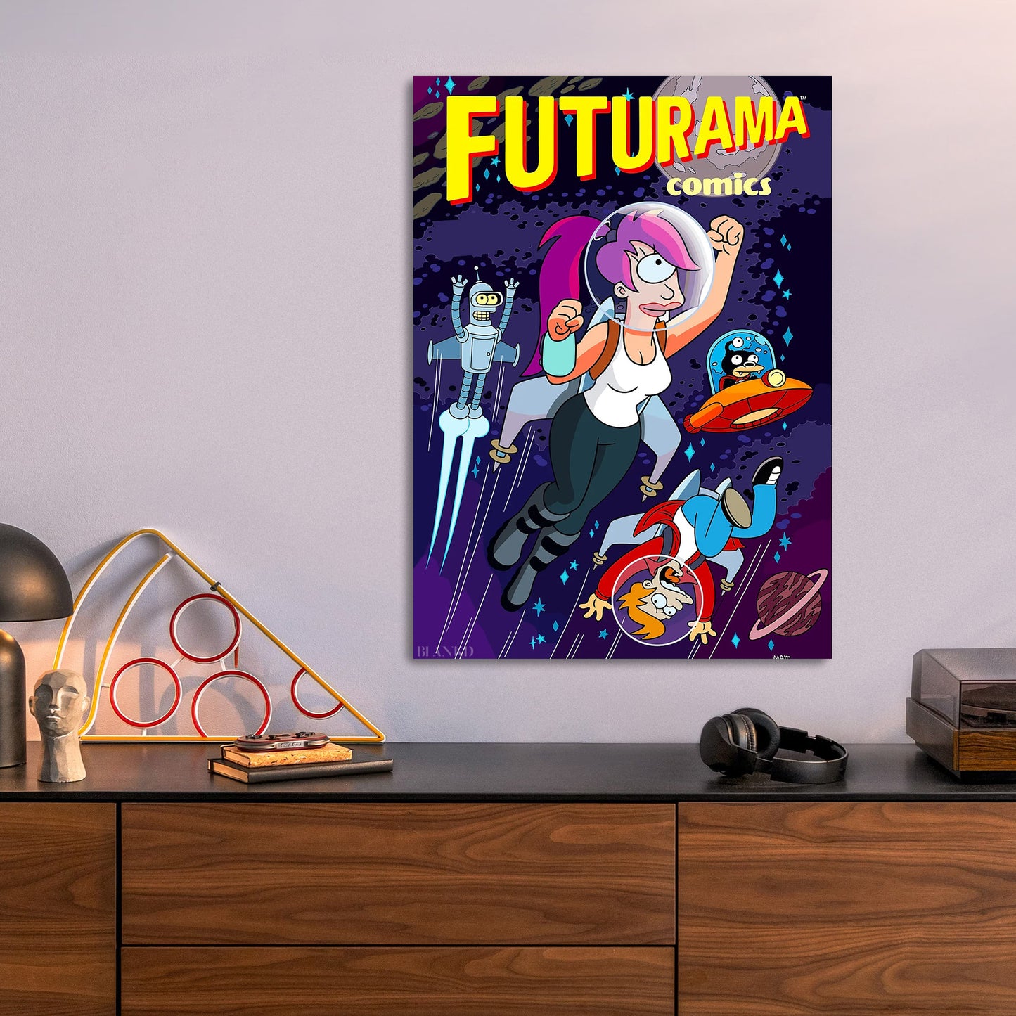 Futurama metal poster size comparison