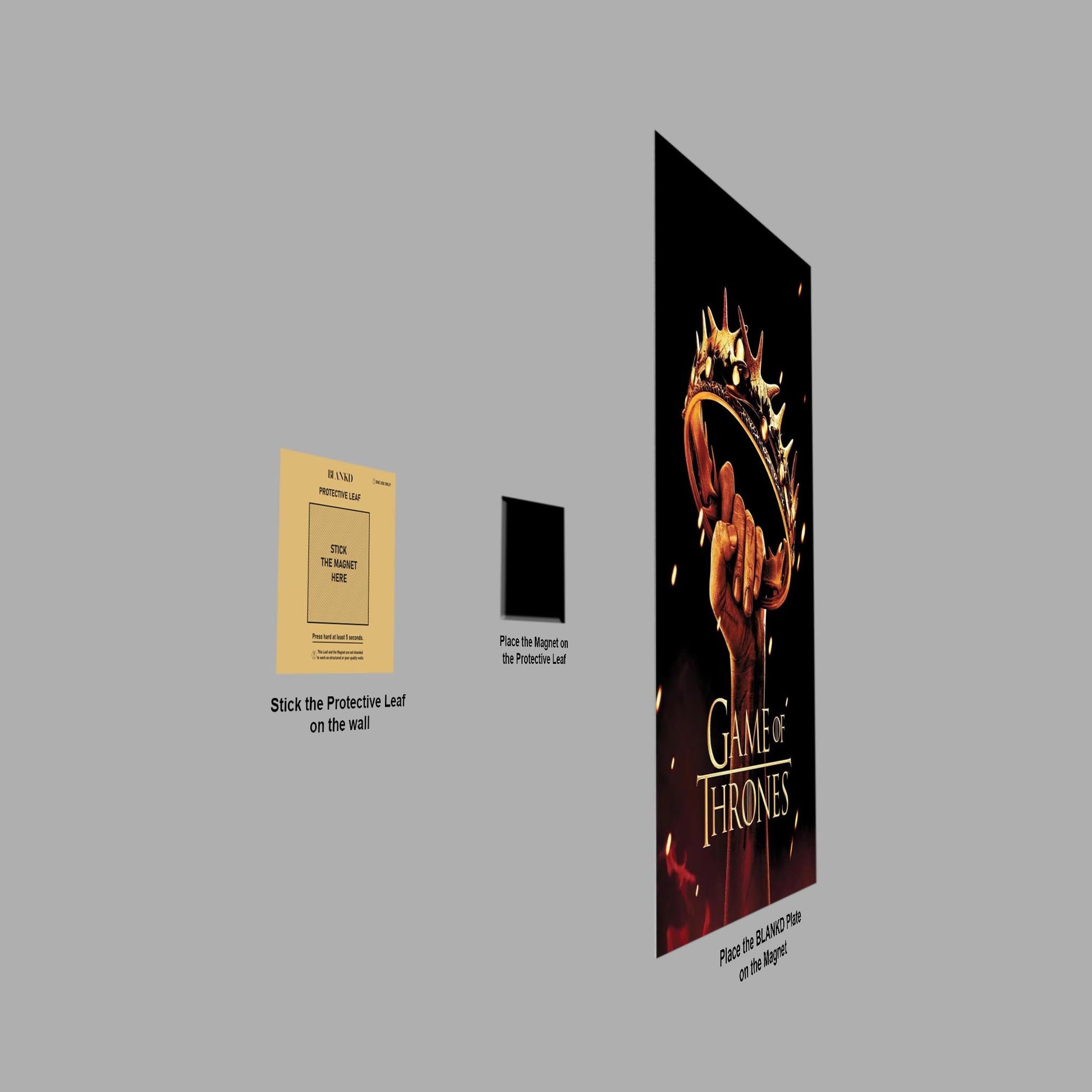 Game of Thrones Season 2 metal poster